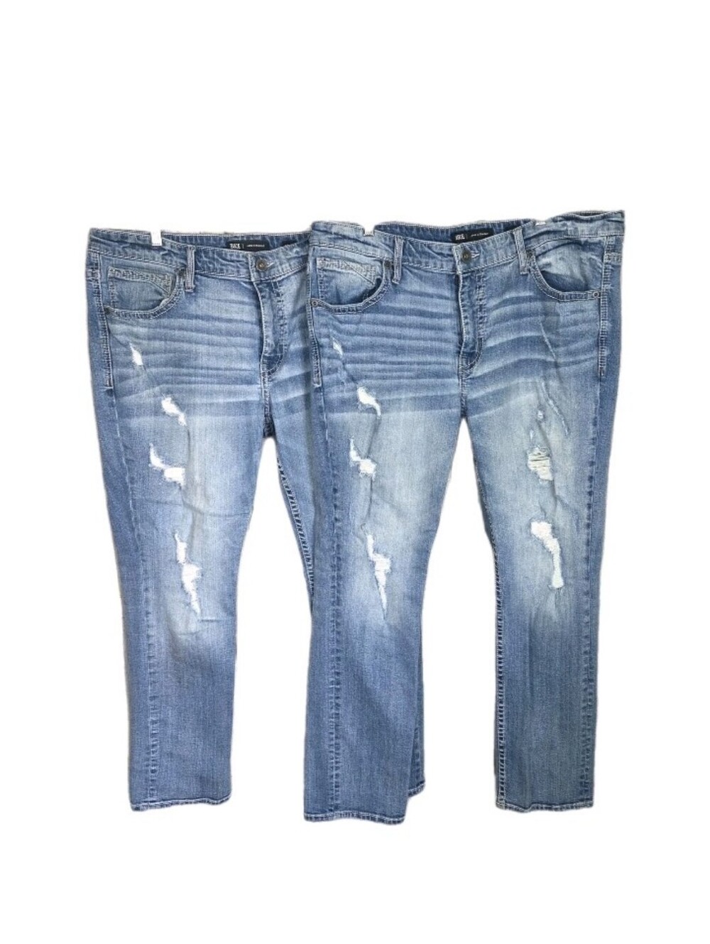 Bke Jake Straight Stretch Jeans Lot Of 2 Mens Size 40x30 Buckle Distressed
